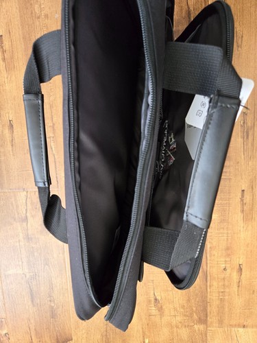 Targus Classic schwarz Laptop Computer Handtasche Umhängetasche schmal Top Load Reißverschluss 15,6" - Bild 8 von 10