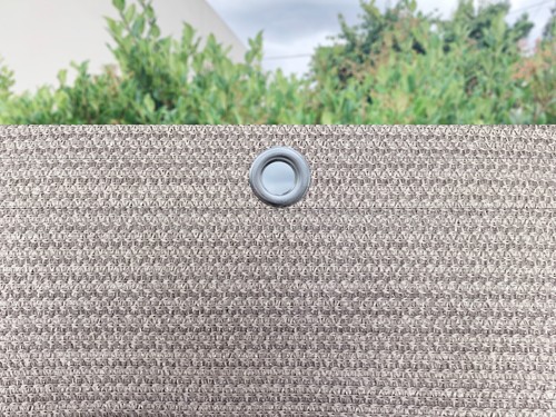Maßgefertigte Tor Einfahrt Absperrung Sichtschutz Panel 90% UV Block mit Tülle 5 Farben - Bild 2 von 38