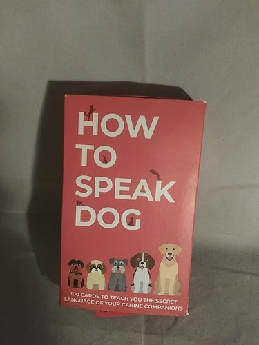 How To Speak Dog 100 Cards Secret Language Canine Companions Complete - Picture 1 of 2
