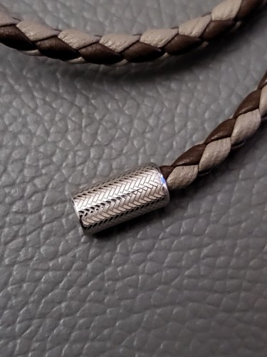 475$ Ermenegildo Zegna Mens Braided Leather Double -Wrap Bracelet.Made In Italy - Picture 4 of 15