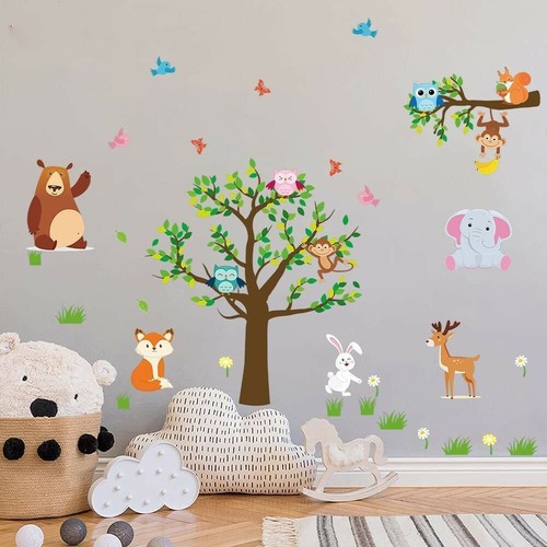 Pegatinas De Pared Animales Cuarto De Bebe Decoracion Para Ni�Os Dormitorio Sety - Picture 10 of 10