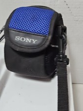 Black Blue Carrying Case for Sony Cyber-Shot Compact Digital Camera