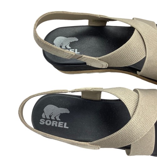Sorel Cameron flache Damen-Sandalen Slingback Größe 12 Kork 1999121264 hellbraun NEU - Bild 9 von 9