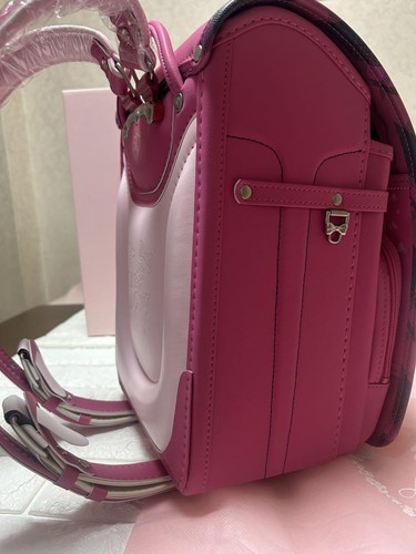 Randoseru Mezzo Piano School Bag Girly Check Rose Pink Admission [Unused | Disp - Picture 2 of 11