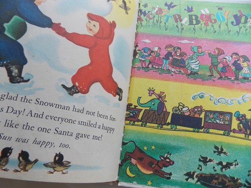 Merry Christmas Mr Snowman by Irma Wilde (HC 1976) Wonder Book - Picture 7 of 12
