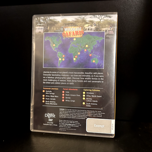 Wildlife Safaris DVD 2010 Reader's Digest Video VGC Pre-owned R0 - Picture 2 of 4