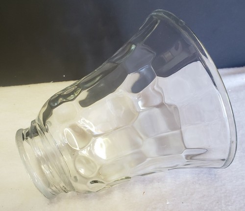 Clear Glass Ceiling Fan Lamp Shade(s) Bell Shaped 2 1/4" Fitter 5" Wide Opening  - Picture 3 of 11