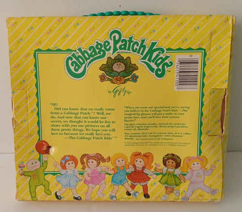Cabbage Patch Kids 1983 Funshine Lip Glosses &Cabbage Patch Bud Pack New in Box - Picture 2 of 8
