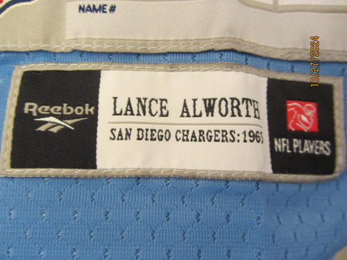 L. Alworth WR 1965, Reebok NFL Throwback, SD Chargers, Sewn, XL, NWT, $199 MSRP - Picture 4 of 11
