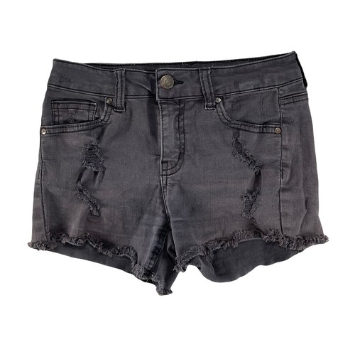 RSQ Jean Shorts 3 Pair Bundle High Rise Cutoff Black Blue Denim Tilly's Girls 10 - Picture 4 of 8