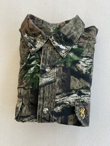 Browning Hunting Shirt Men Large Short Breakup & Infinity Camo Shooting Realtree - Picture 23 of 24