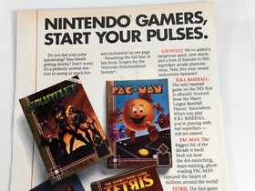 Tengen NES Game Ad - Gauntlet, Pac-Man, Tetris, RBI Baseball - Vintage Gaming Ar