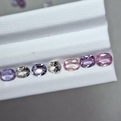 5.27cts Unheated Multi-color Sapphire Lot Oval Shaped!! - Picture 2 of 2