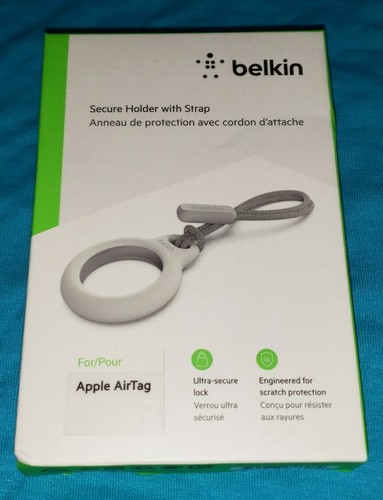Soporte seguro Belkin con correa para etiqueta aérea - blanco auténtico NUEVO SELLADO ENVÍO GRATUITO - Imagen 2 de 6