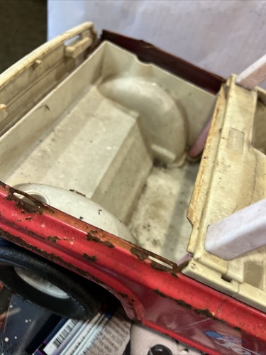 Vintage 70’s Hot Pink Daisy Tonka Ford Bronco Barbie Jeep Metal Parts Repair - Picture 8 of 9