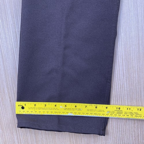 Pantaloni Vintage Levis 517 Slacks Uomo 35x30 Marrone Dacron Poliestere Azione Sta-Prest - Foto 2 di 12