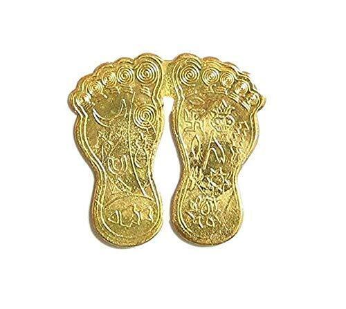 Indian Traditional Asthadhatu Metal Shri Laxmi Charan Paduka - Picture 1 of 6