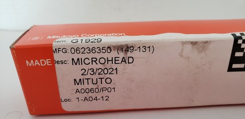 MITUTOYO 149-131 (06236350) MICROMETER HEAD. NIB - Picture 2 of 4