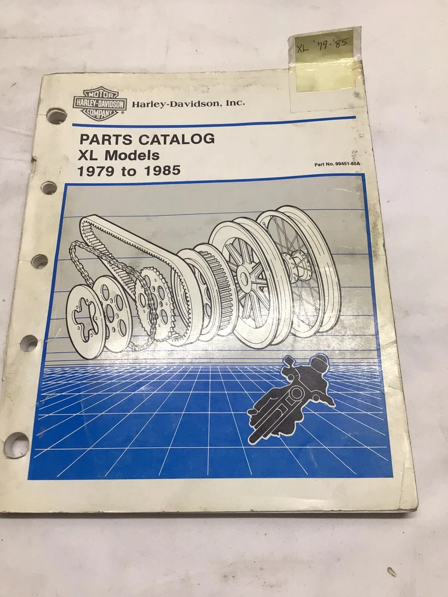 Used Harley Davidson Parts Catalog XL Models 1979 1985 PN 99451 85A