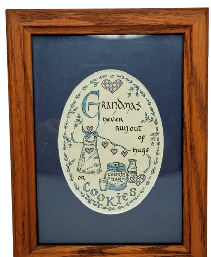 Abuelas nunca se queden sin abrazos o galletas caligrafía creativa Lynn Parker #4056 - Imagen 3 de 14