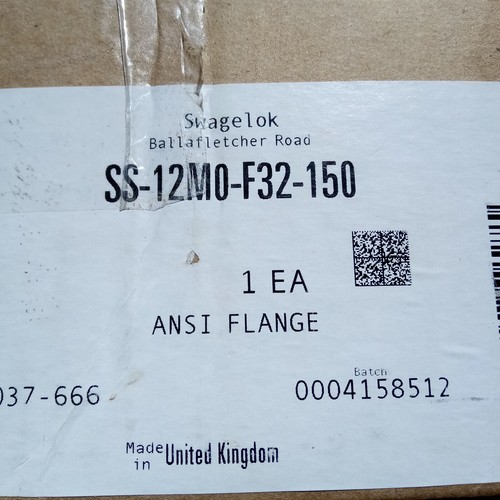 Swagelok SS-12M0-F32-150 ANSI Flange Adaptor, 12mm NPS 2", Class 150. NOS. - Picture 12 of 12