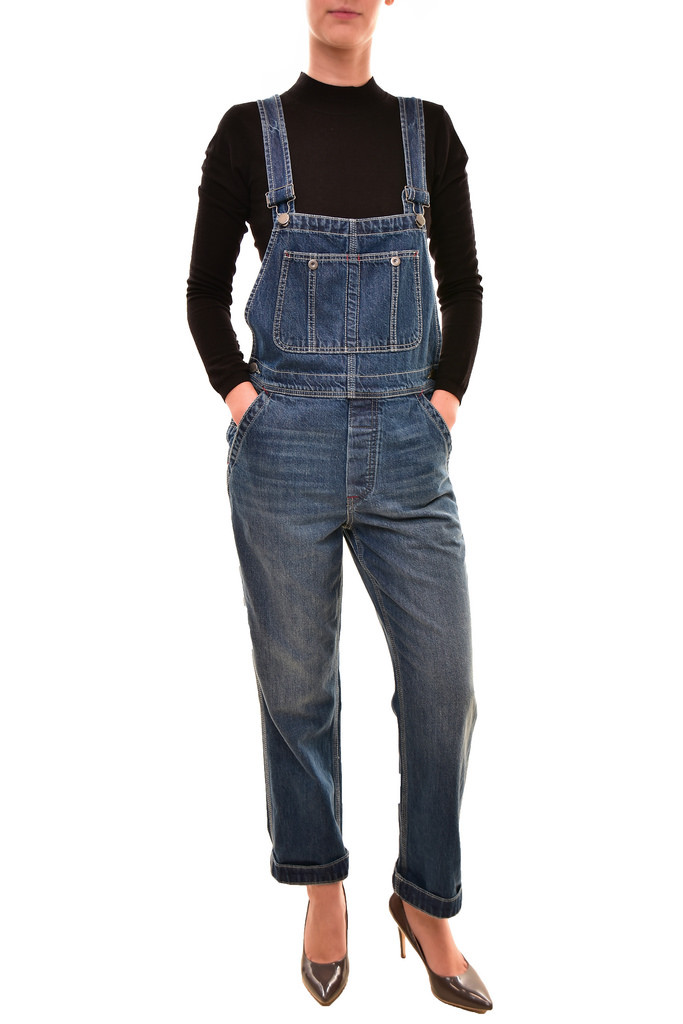 Free People Women's Authentic Dark Denim Jumpsuit bluee RRP BCF712 Free People Women's Authentic Dark Denim Jumpsuit bluee RRP BCF712