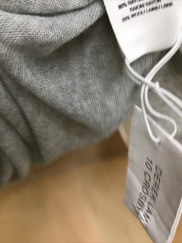 derek lam 10 crosby Top Gray Short Sleeve Pearl Shoulder Button Nwt Size Med - Picture 7 of 12