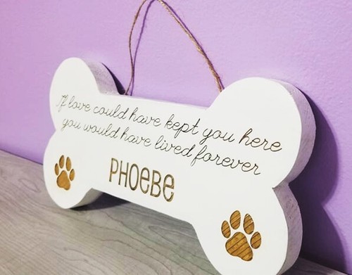 Personalisierte Gedenktafel für Hund | Graviertes Trauergeschenk für Hund - Bild 4 von 4