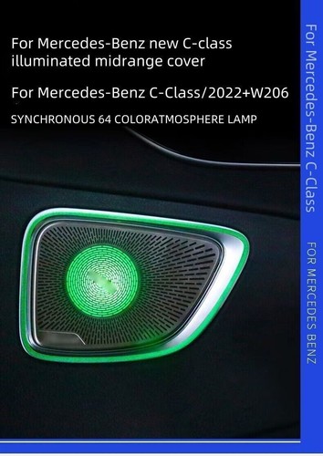 4x For Mercedes Benz C Class W206 LED Door Speaker 64 Colors Ambient Light 2022+ - Bild 11 von 23