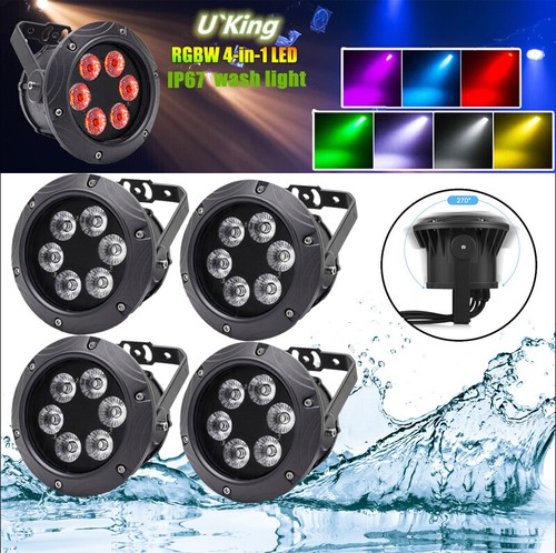 100W Par Can Light DMX RGBW Waterproof IP67 Disco Dance Party Outdoor Yard Light - Picture 13 of 14