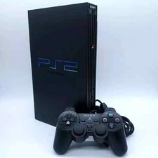 Sony PlayStation 2 PS2 Console Black Complete w Original DualShock 2 Controller