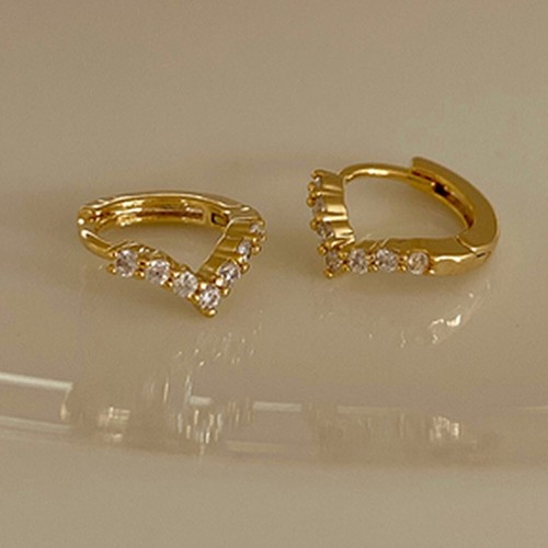 High -End -Elegante Ohrringe Damen Einfach Klein Neue Ohrschnallen Im Stil - Picture 2 of 19