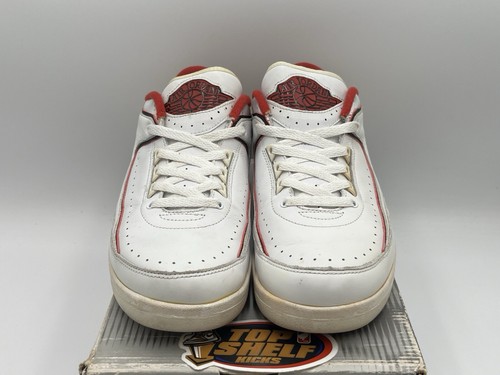 Air Jordan 2 Retro Low Chicago White Red 2004 Size 9 Authentic Rare Vintage - Picture 3 of 15