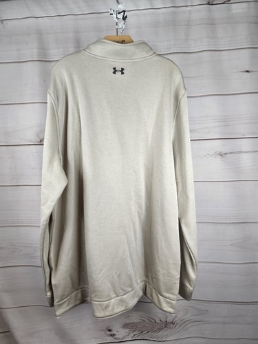 Under Armour 1328166 Men's UA 1/4 Zip Pullover GOLF 3XLT Tan #B64 - Picture 9 of 9