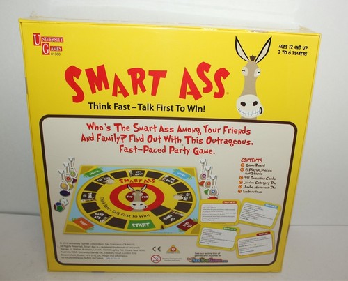 Smart Ass The Board Game New Edition Brand New & Sealed 2018 University Games - Picture 2 of 2
