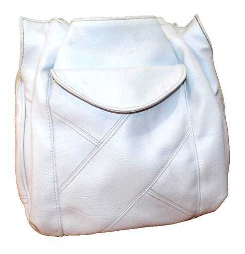 Bag Warren Reed Shoulder/Backpack White w Several Pockets. Zip/Snap Closure - Picture 1 of 12