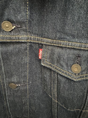 LEVI'S Men’s 2XL Big E Button Back Denim VTG Style Trucker Jacket Premium NEW - Picture 3 of 10