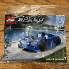 Lego 2021 Speed Champions Mclaren Elva Blue Poly Bag 30343 86 PCs Rare HTF New