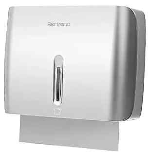 Commercial Paper Towel Dispenser Wall Mount Paper Hand Towel Silver-2 - Imagen 1 de 9