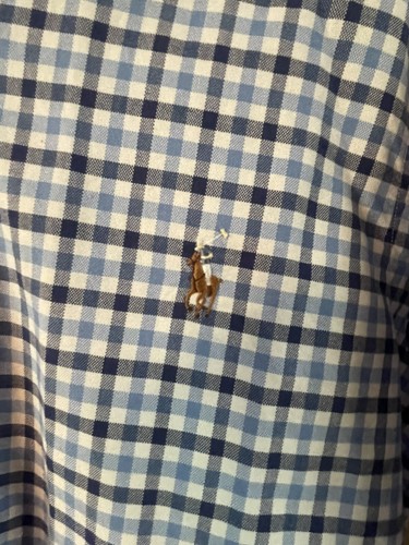 Polo Ralph Lauren Blue/White/Black Plaid LS Button Down Shirt Men’s Small $89.99 - Picture 3 of 6