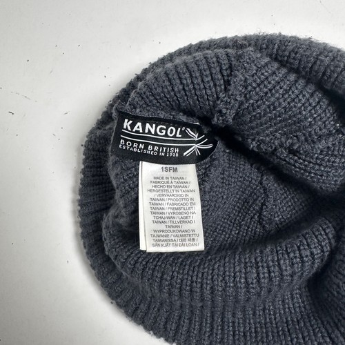 Kangol Cardinal 2-way Beanie Black Fitted Casual Winter Cuff Mens - Picture 7 of 8