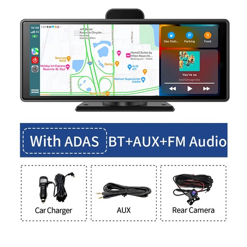 Nuevo 10.26" Inalámbrico CarPlay y Android Auto Dash Cam ADAS 4K DVR Bluetooth Audio - Imagen 29 de 31