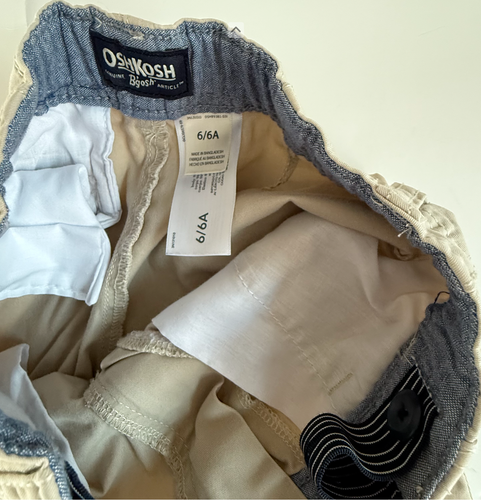OshKosh Boys Beige Khaki Pants Size 6/6A - Picture 3 of 10