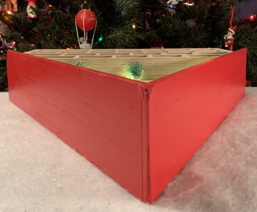 Target Wood Christmas SKI SCENE 18” ADVENT CALENDAR: Pockets • Timed Lights - Picture 15 of 16