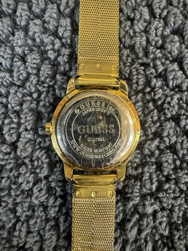 Guess G55286L Womens Dress Watch Gold Tone band and case New Battery - Picture 3 of 4