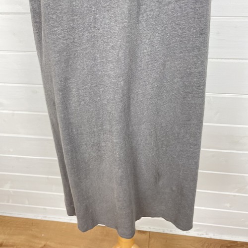 EILEEN FISHER Dress Size L Grey Linen Tunic Minimal Capsule Neutral Knee Length - Picture 9 of 12