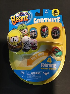 Fortnite Mighty Beanz 4 Pack New Series 1 35 To Collect Moose Fn04 Omega Ebay