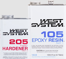 West system 105-B Epoxy with 205-B Fast Hardener, 1.2 Gallon Kit