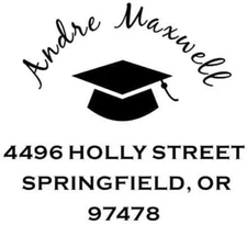 Custom Graduation Embosser -Personalize with Name and Address-Hand-Held Embosser