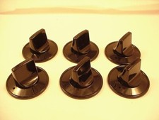 Robertshaw 4590-501 Universal 4 Way Black Knobs ( Box of Six) Ships the Same Day